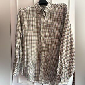 L.L. Bean Men's Plaid Button Down Shirt - Blue, Green, brown, rust